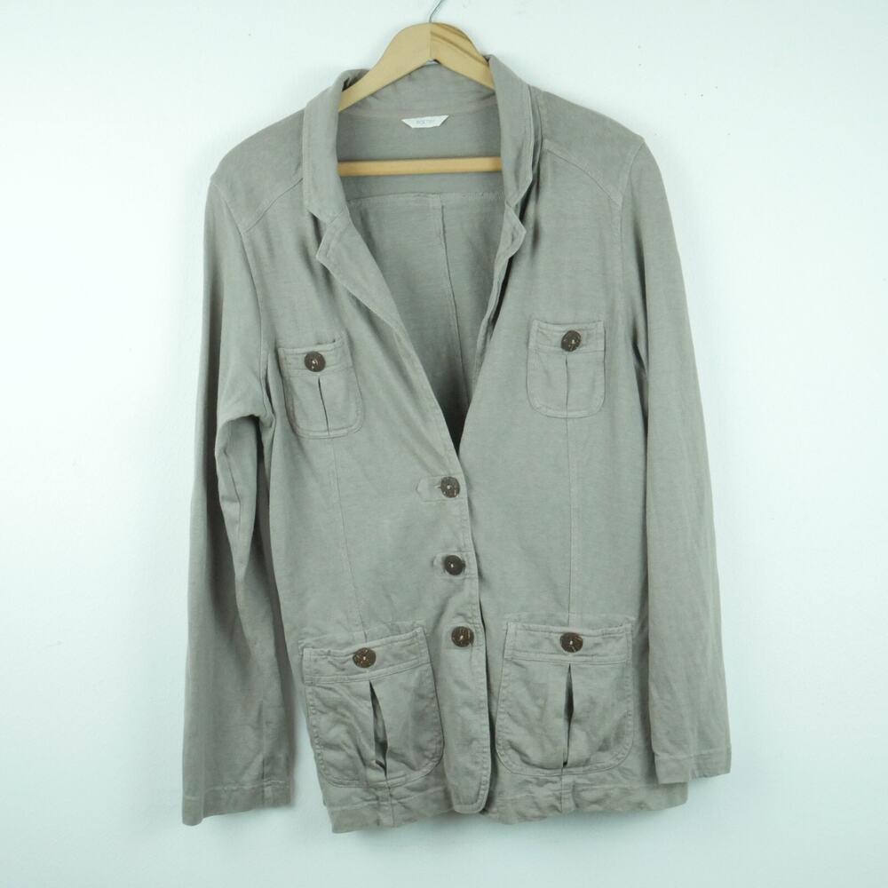 Poetry UK 18 US 14 ? Jacket Hemp Blend Lagenlook Art to‎ Wear Lagom Knit Minimal
